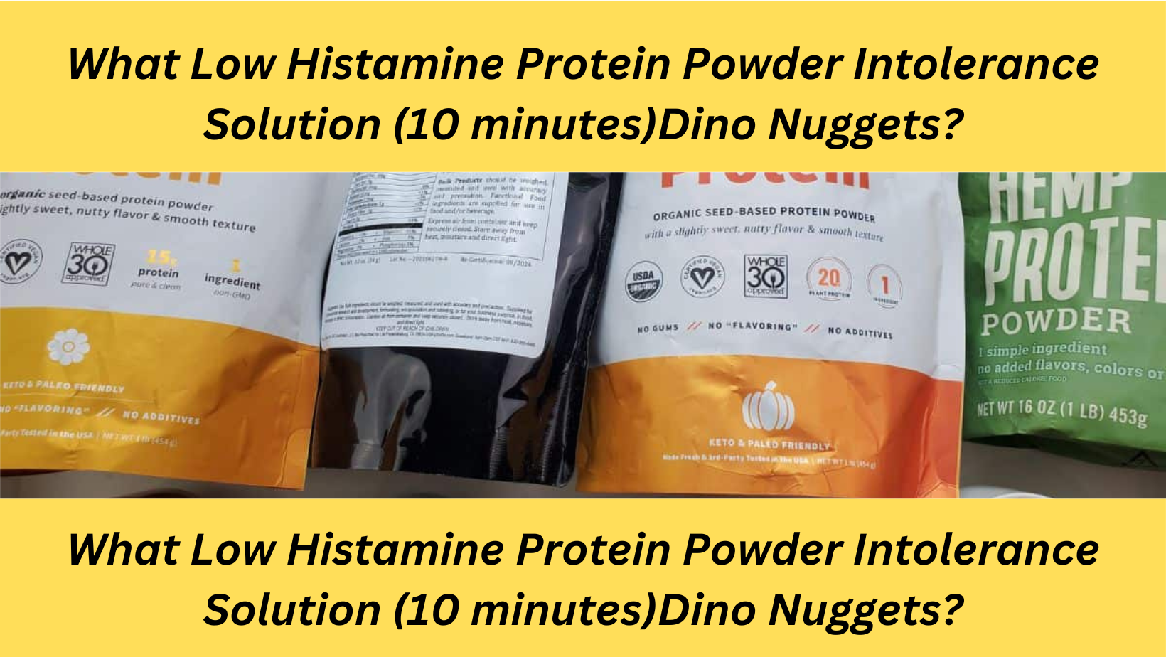 Low Histamine Protein Powder Intolerance Solution (10 minutes)