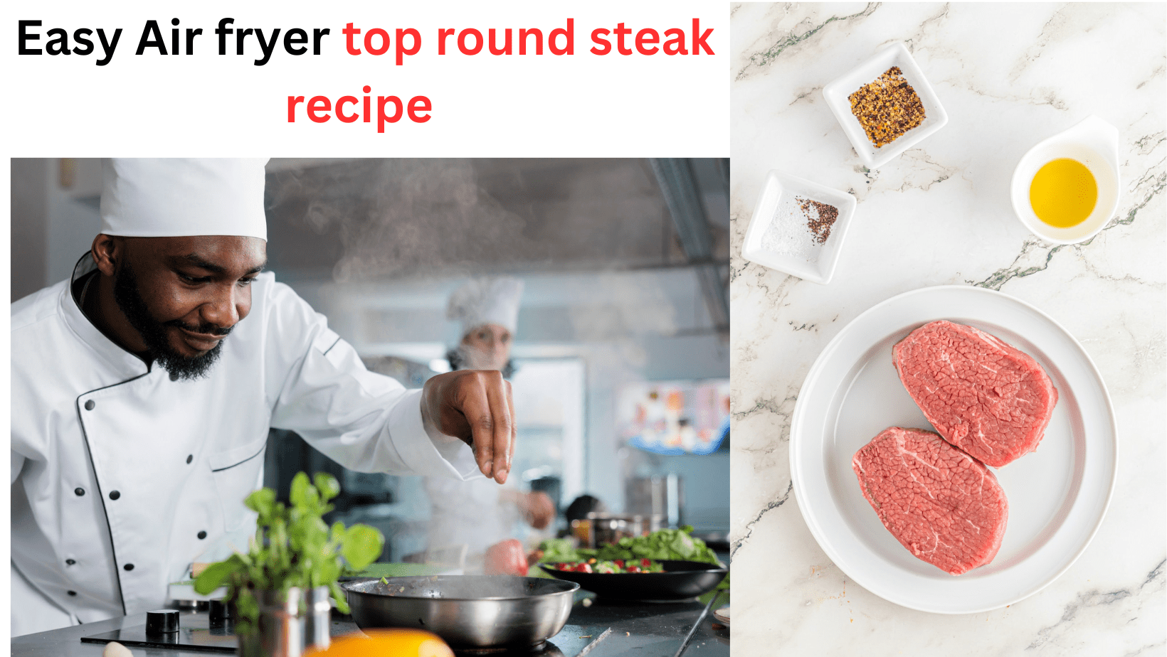 Easy Air fryer top round steak recipe